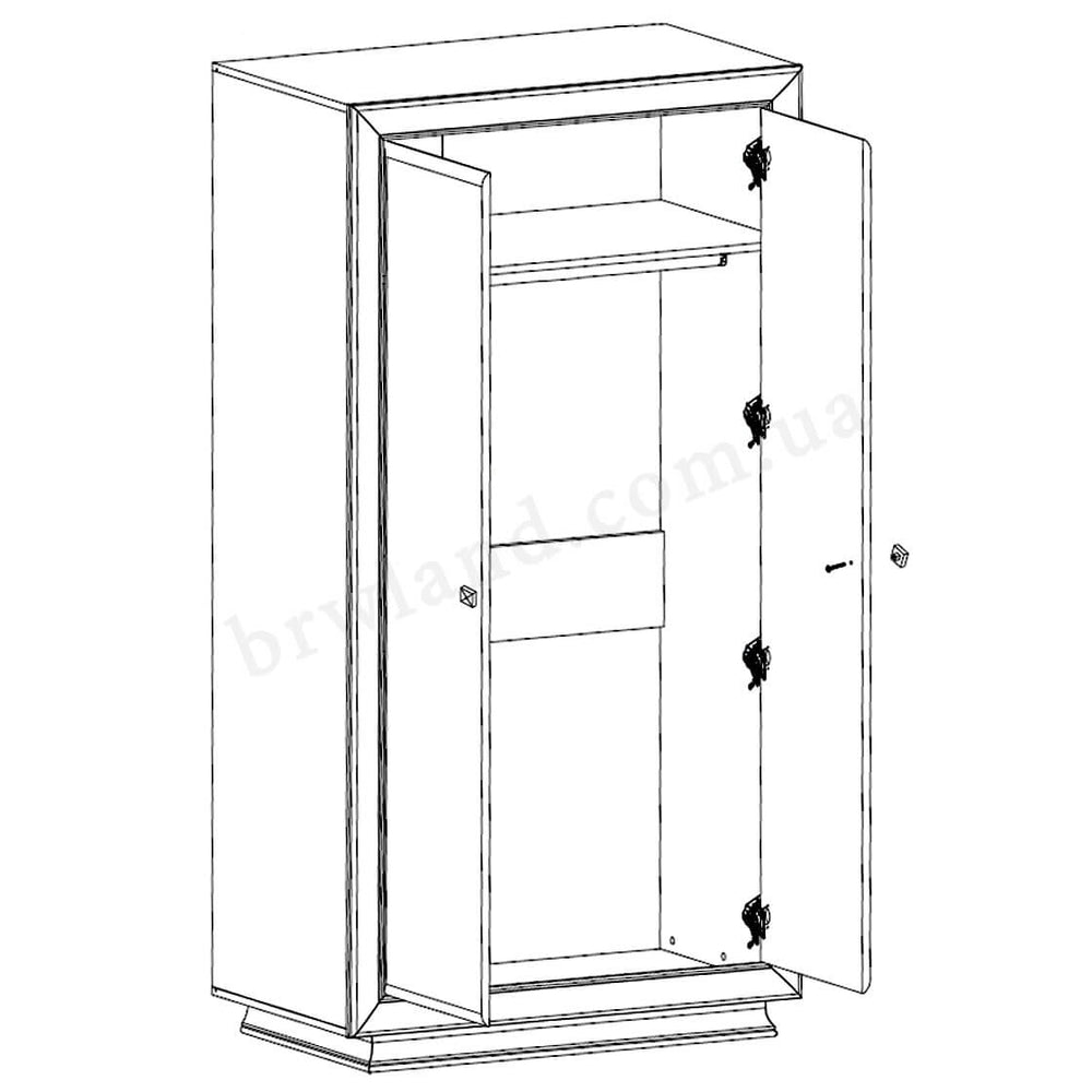 Фото схеми наповнення шафи ЛАРГО КЛАСІК БРВ SZF2D