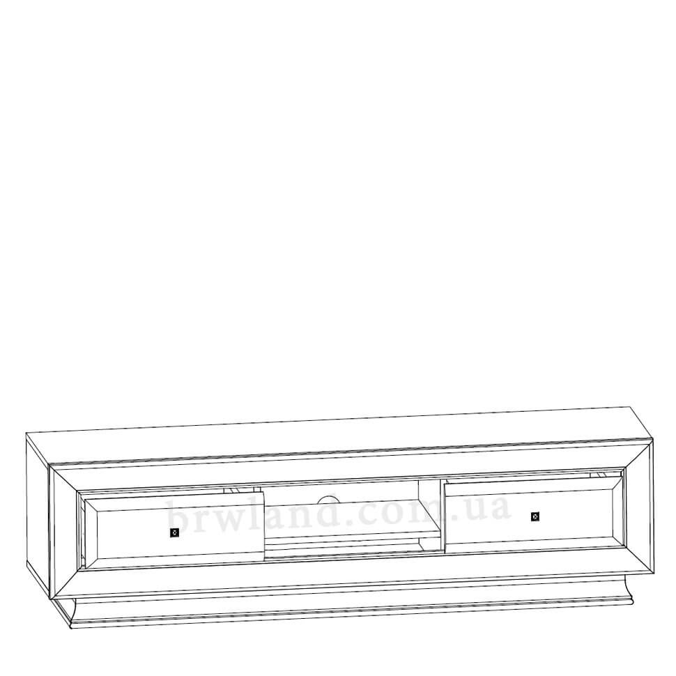 Фото схеми наповнення тумби під телевізор стінки ЛАРГО КЛАСIК БРВ