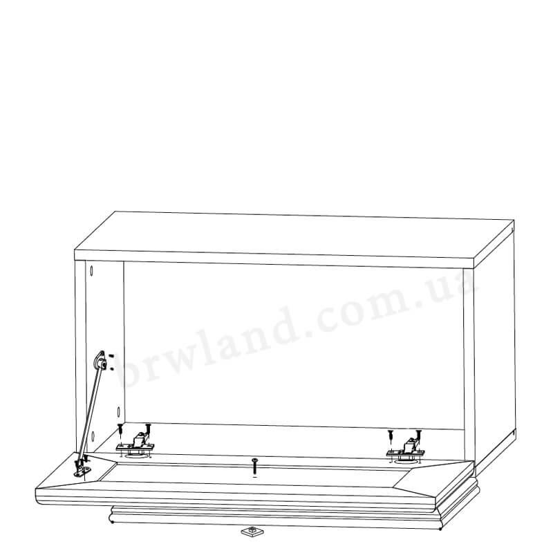 Фото схеми наповнення тумби для взуття ЛАРГО КЛАСІК БРВ KOM1K