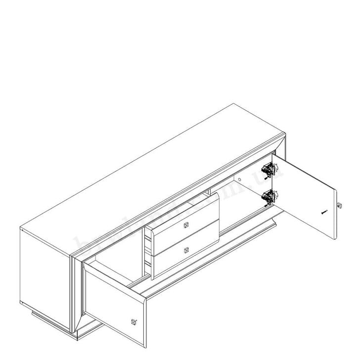 Фото схеми наповнення тумби під телевізор ЛАРГО КЛАСІК БРВ RTV2D2S