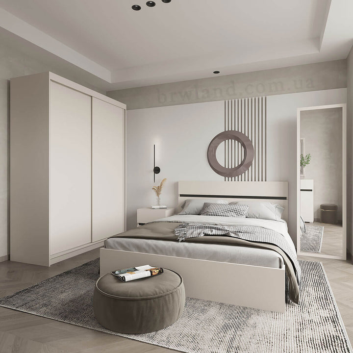 Фото спальні ЛОНДОН ГЕРБОР з підлоговим дзеркалом