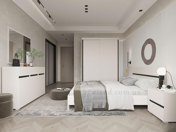 Фото спальні ЛОНДОН ГЕРБОР з комодом