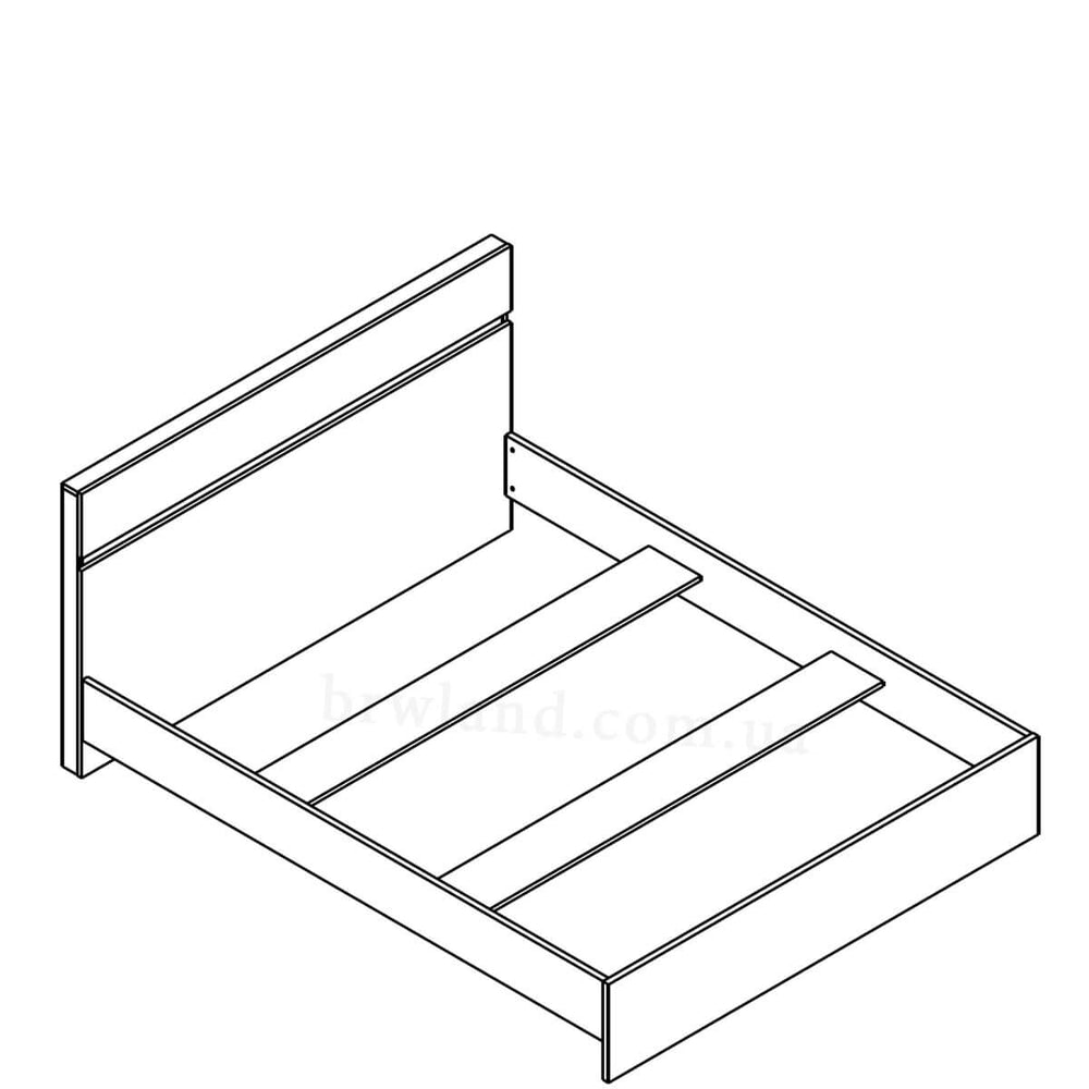 Фото схеми ліжка ЛОНДОН ГЕРБОР LOZ160 (каркас)