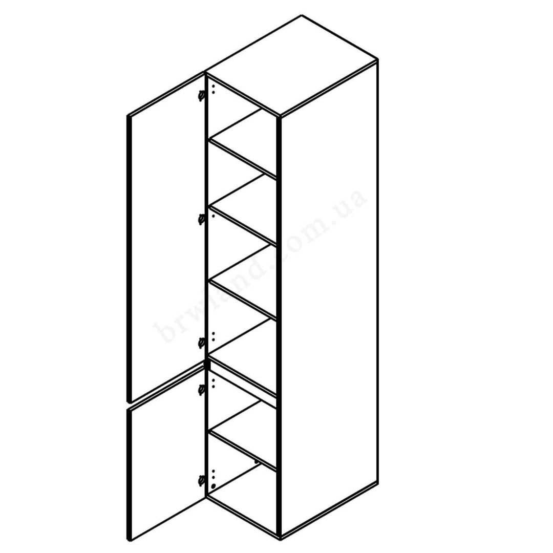 Фото схеми наповнення пеналу ЛОНДОН ГЕРБОР REG2D/45 петли зліва