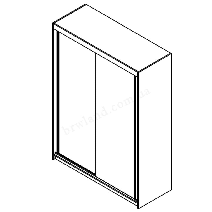 Фото схеми шафи-купе ЛОНДОН ГЕРБОР 160