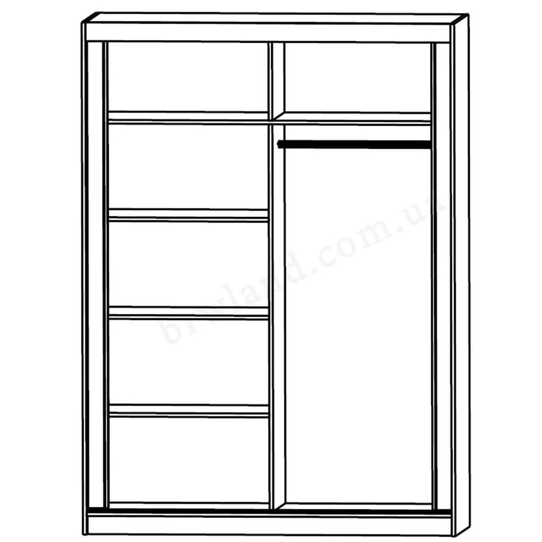 Фото схеми наповнення шафи-купе ЛОНДОН ГЕРБОР 160