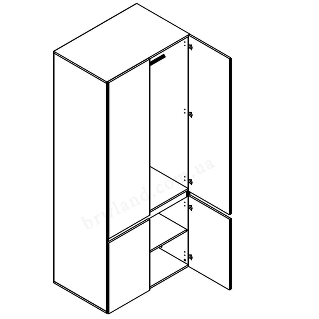 Фото схеми наповнення шафи ЛОНДОН ГЕРБОР SZF4D/90