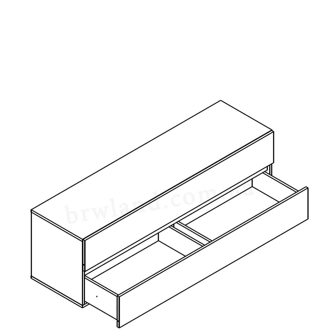 Фото схеми наповнення тумби під телевізор ЛОНДОН ГЕРБОР RTV2S