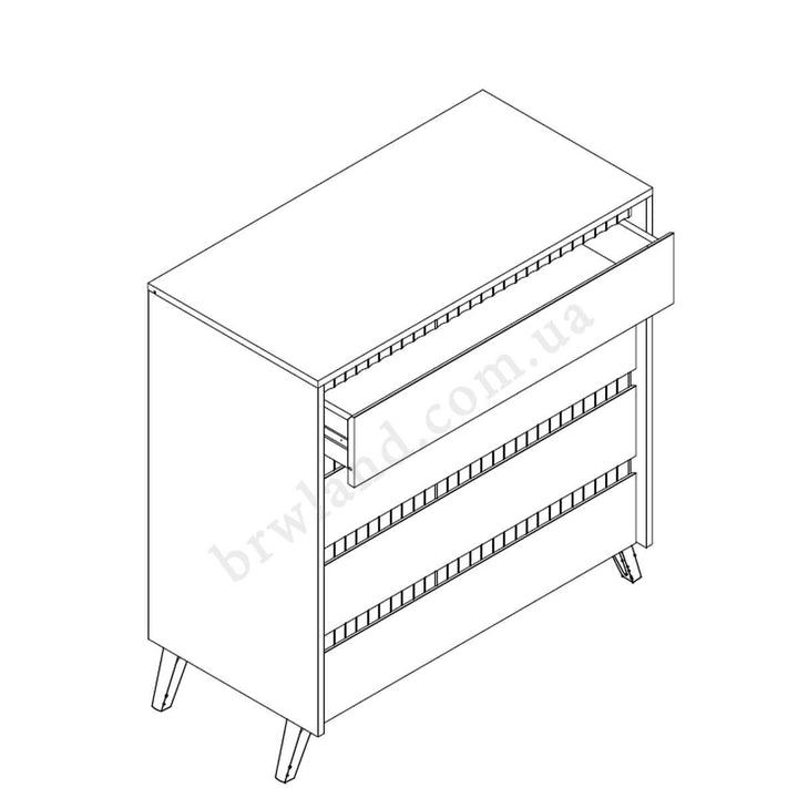 Фото схеми наповнення комоду ЛАУНДЖ БРВ KOM4S