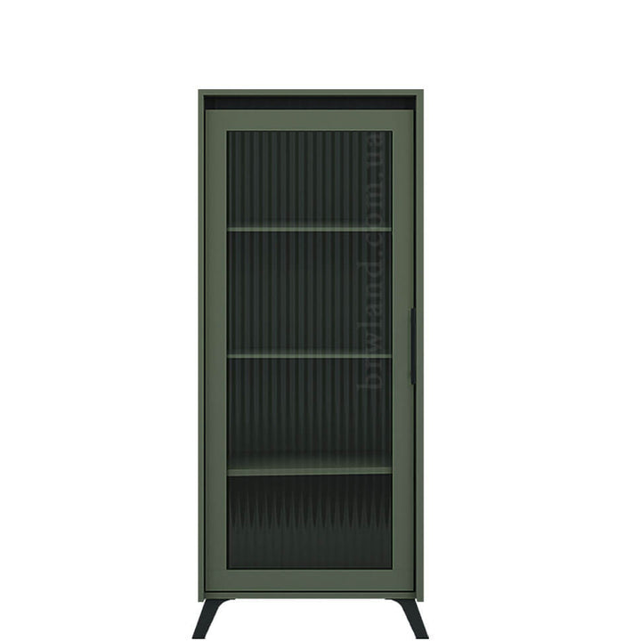 Фото вітрини ЛАУНДЖ БРВ REG1W зелений димчастий / чорний