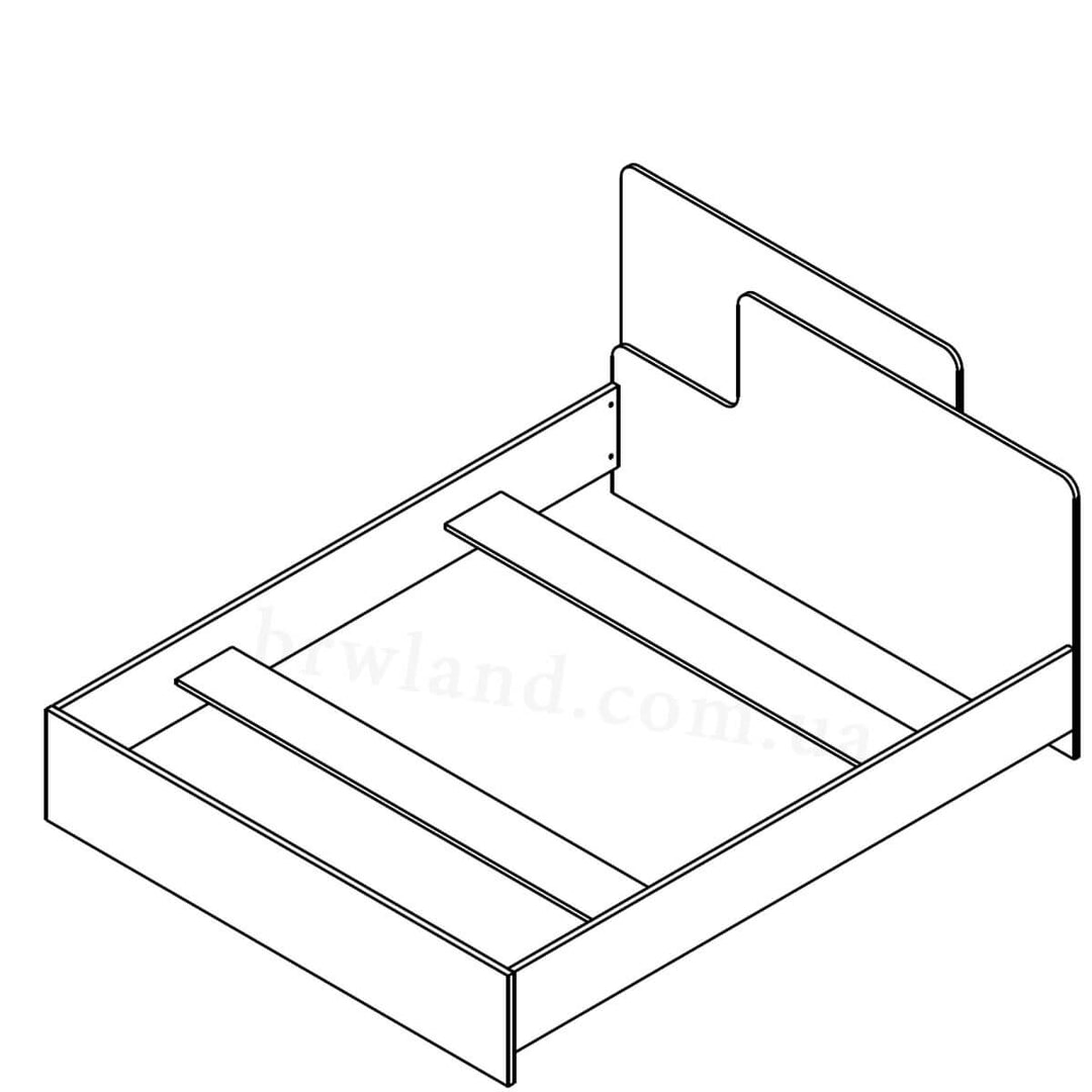 Фото схеми ліжка ЛУКА ГЕРБОР LOZ160 (каркас)
