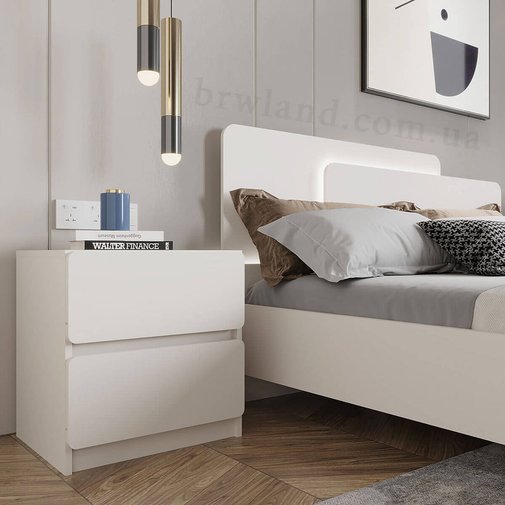 Фото приліжкової тумбочки ЛУКА ГЕРБОР KOM2S в інтер'єрі спальні