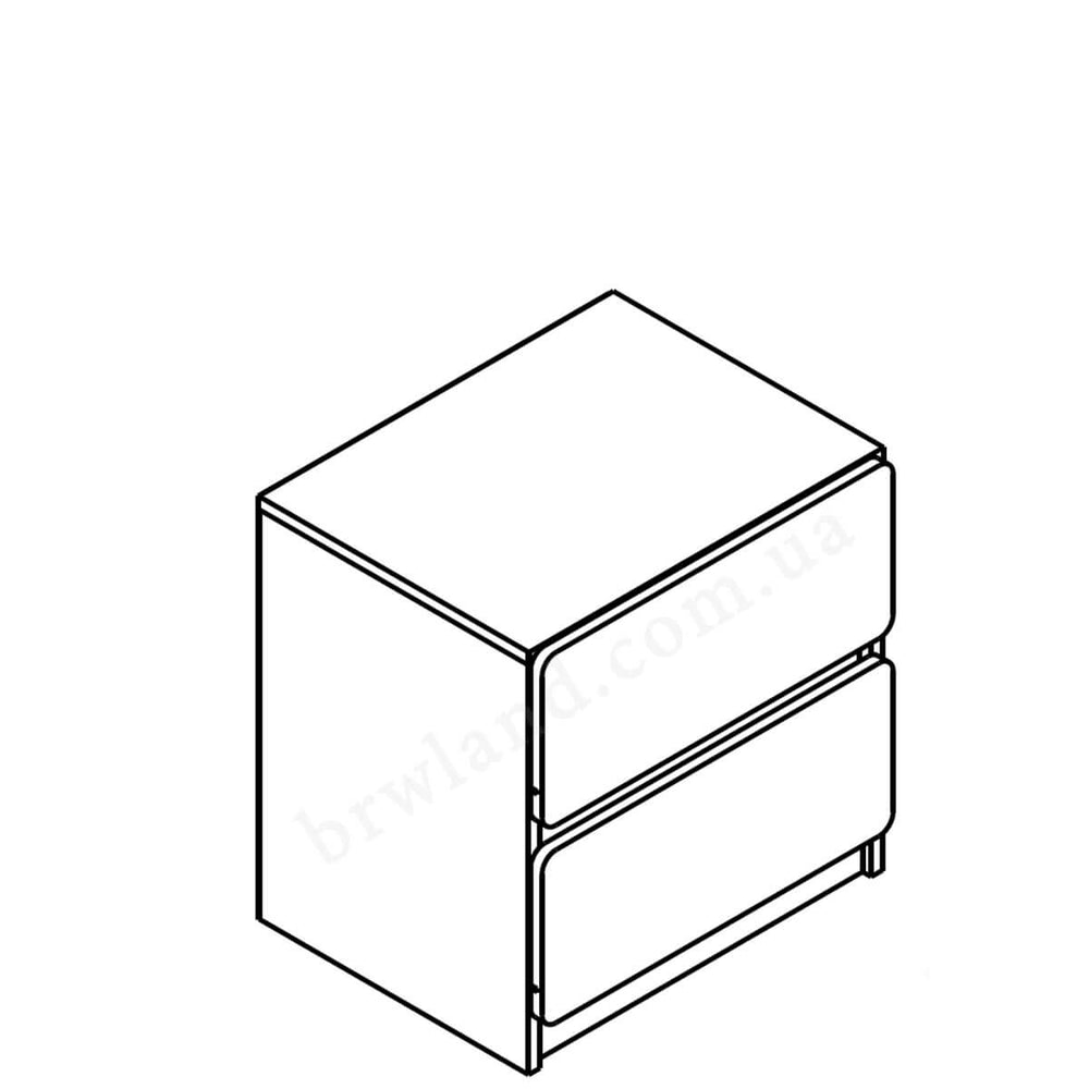 Фото схеми приліжкової тумбочки ЛУКА ГЕРБОР KOM2S
