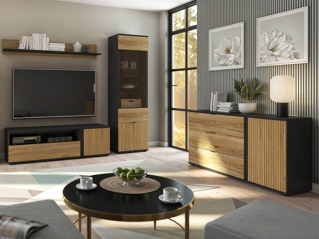 Фото комода LUEN BRW KOM1D3S в інтер'єрі вітальні