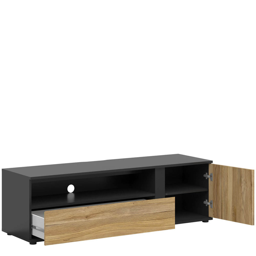 Фото наповнення тумби під телевізор LUEN BRW RTV1D1S