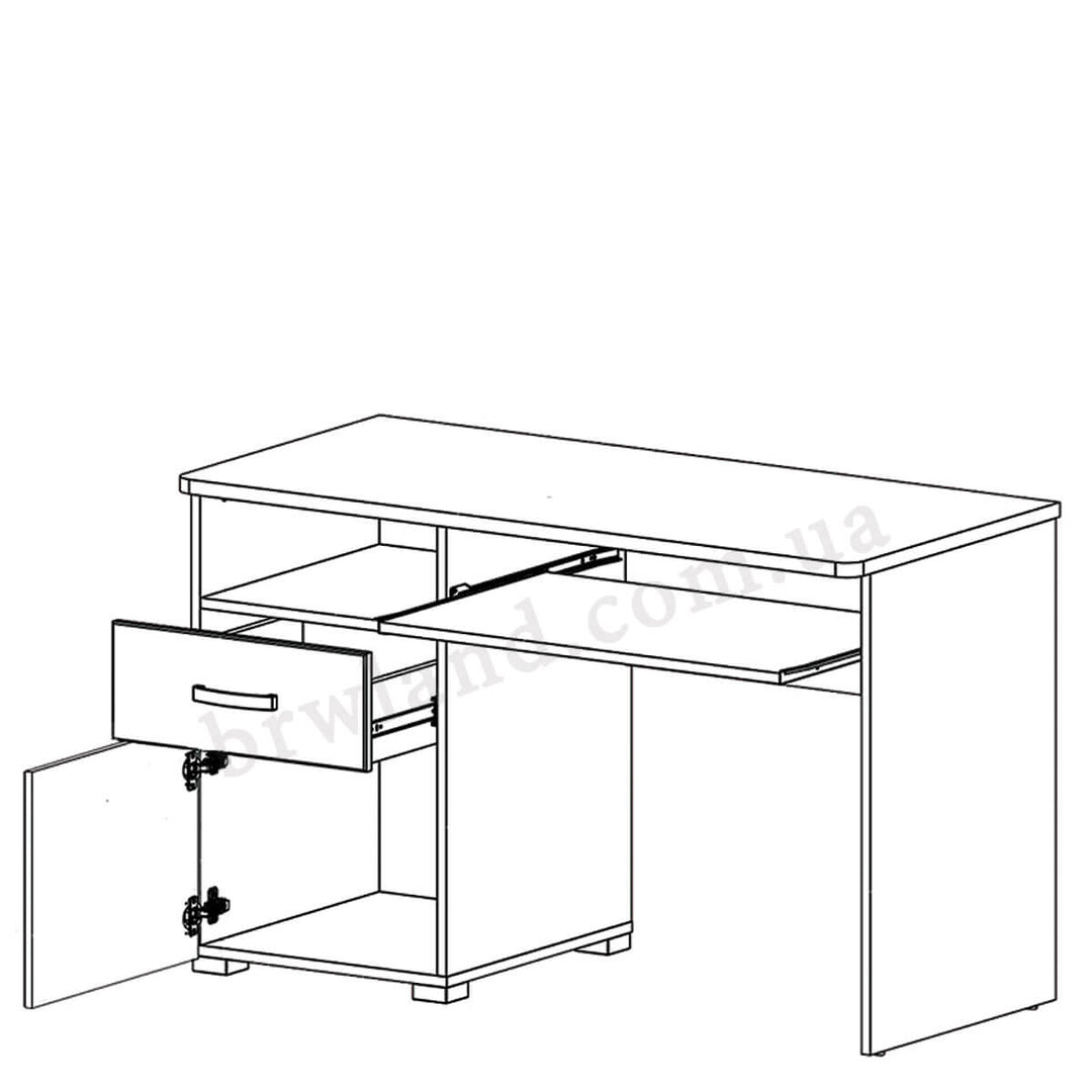 Фото схеми наповнення письмового столу МАРКУС БРВ BIU1D1S