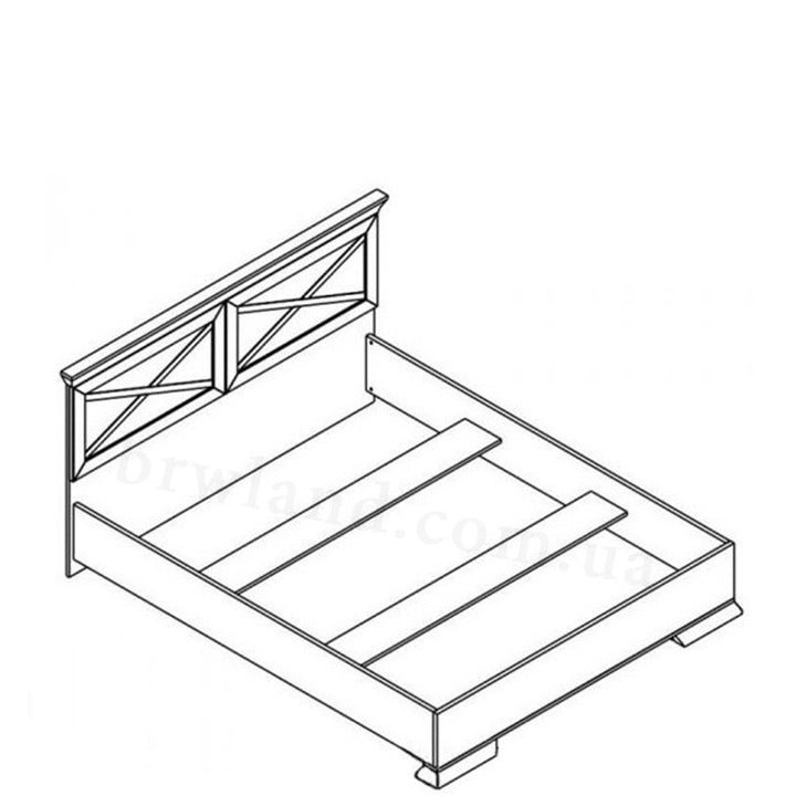 На фото схема ліжка (каркас) 160 МАРСЕЛЬ ГЕРБОР