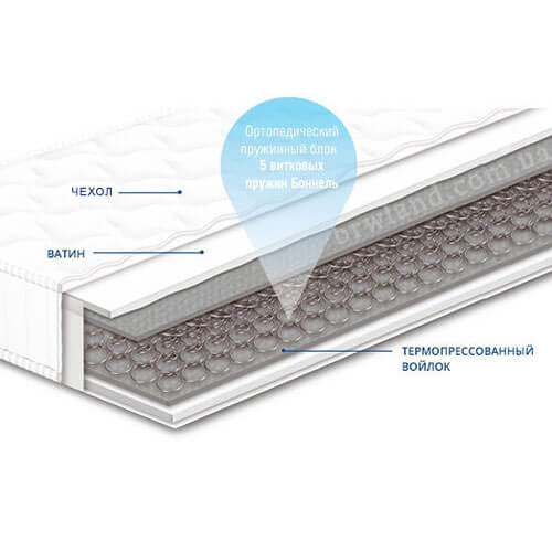 Фото матраца ЧЕМПІОН СОНЛАЙН у розрізі