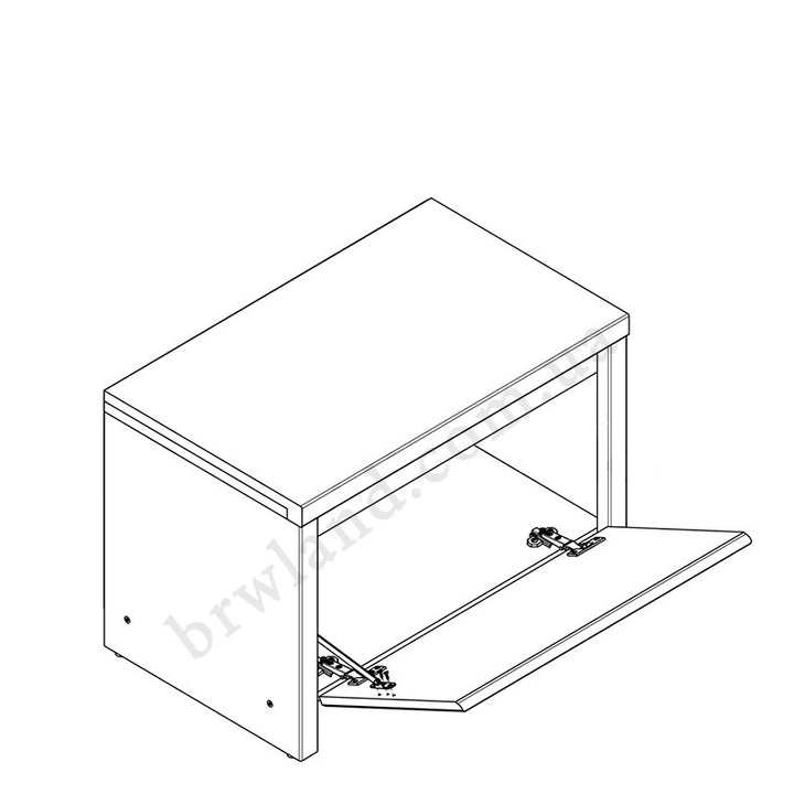 На фото схема наповнення тумби для взуття SBUT60 КАСПІАН БРВ мілано (венге)
