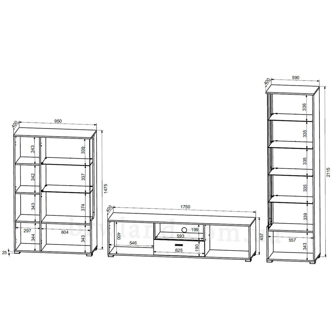 Фото схеми стінки СІЄНА БРВ з підсвіткою
