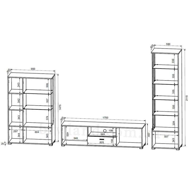 Фото схеми стінки СІЄНА БРВ з підсвіткою