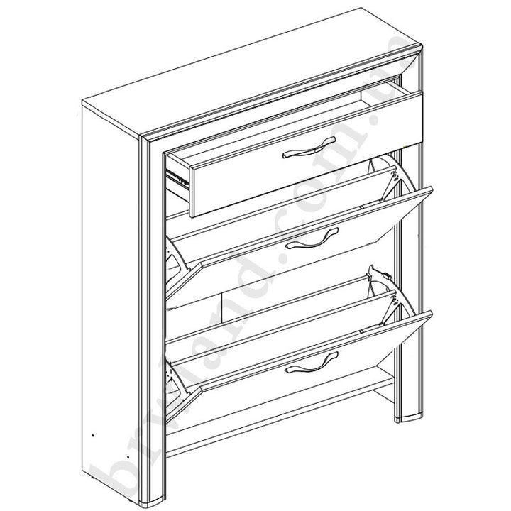Фото схеми наповнення тумби для взуття SAPORI MEBELBOS 2K1S