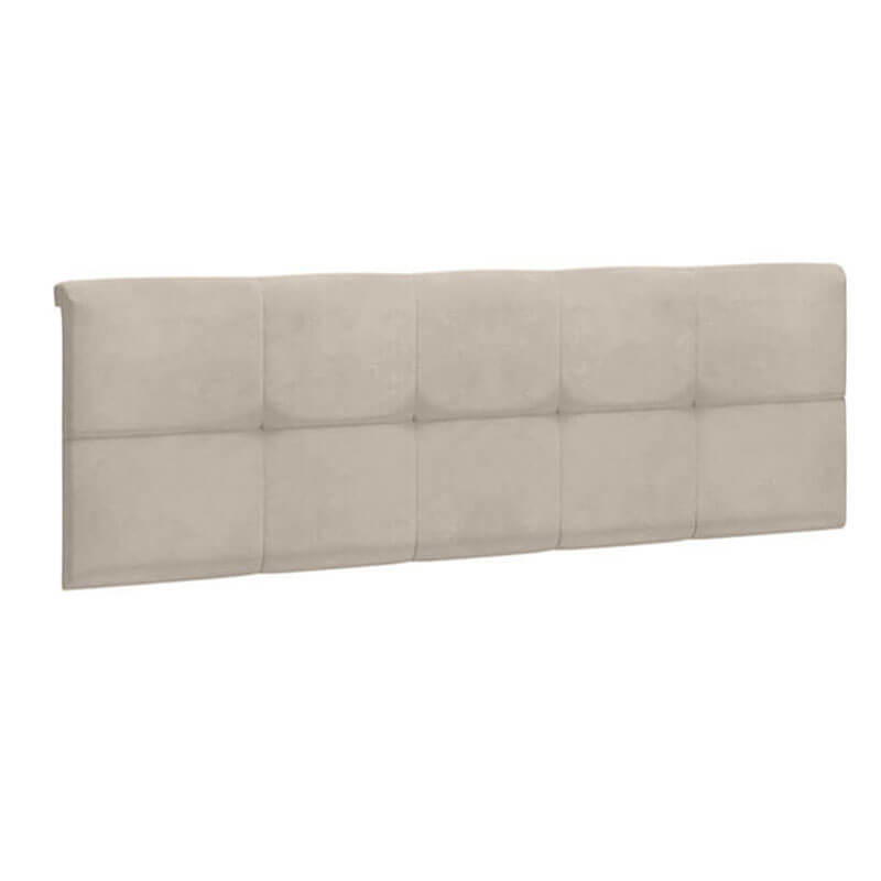 На фото вид збоку накладки на узголів'ї ліжка BRW NAK/TAP/120 бежевого кольору