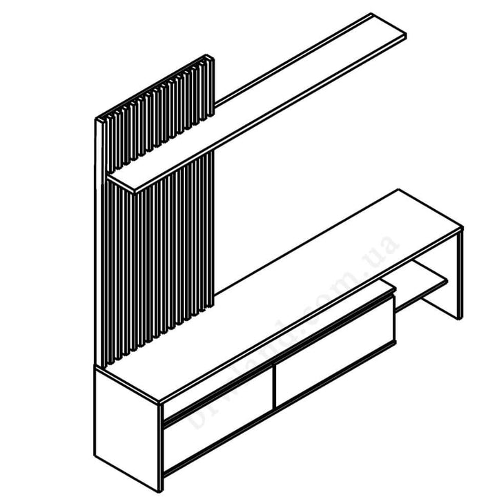 Фото схеми стiнки НЕО 2 ГЕРБОР  з лівостороннім розташуванням панелі