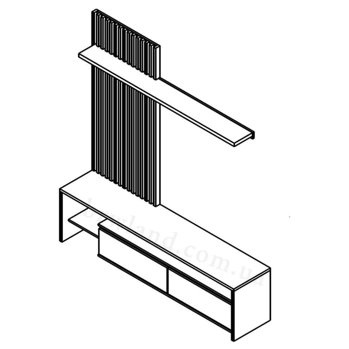 Фото схеми стiнки НЕО 2 ГЕРБОР  з лівостороннім розташуванням панелі
