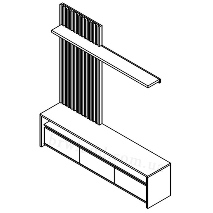 Фото схеми стiнки НЕО ГЕРБОР з лівостороннім розташуванням панелі