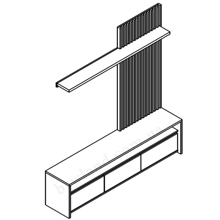 Фото схеми стiнки НЕО ГЕРБОР з правостороннім розташуванням панелі