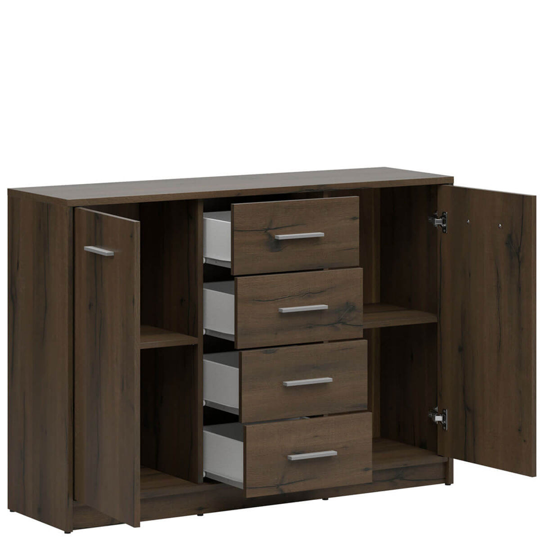 Фото наповнення комода NEPO PLUS BRW KOM2D4S дуб шляхетний