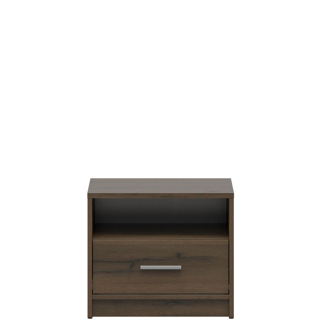 Фото приліжкової тумбочки NEPO PLUS KOM1S BRW дуб шляхетний