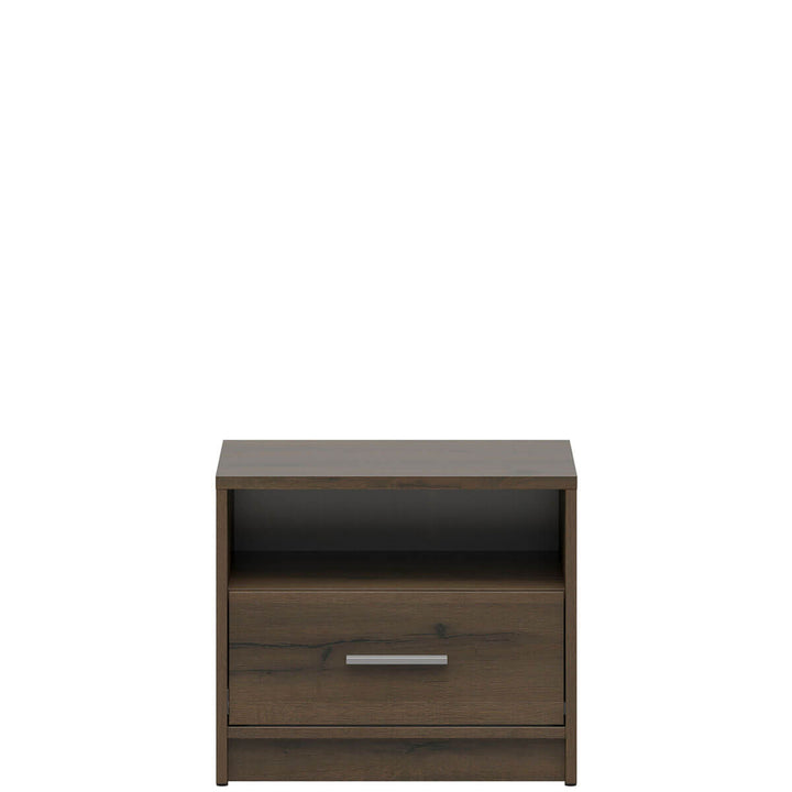 Фото приліжкової тумбочки NEPO PLUS KOM1S BRW дуб шляхетний