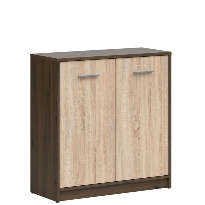 Фото вигляду збоку тумби NEPO PLUS BRW KOM2D дуб шляхетний / дуб сонома