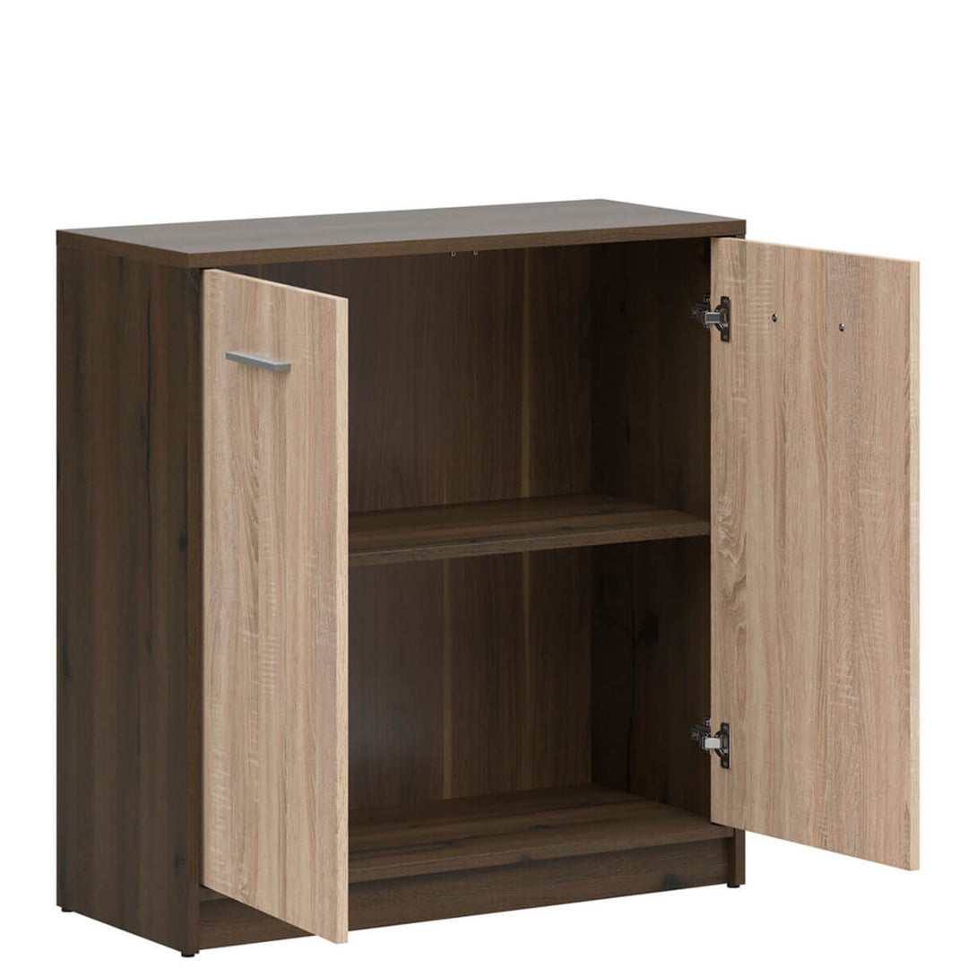 Фото наповнення тумби NEPO PLUS BRW KOM2D дуб шляхетний / дуб сонома