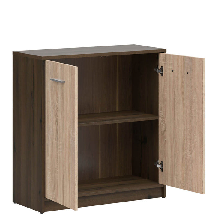 Фото наповнення тумби NEPO PLUS BRW KOM2D дуб шляхетний / дуб сонома