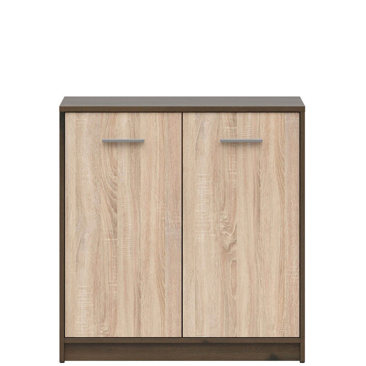 Фото тумби NEPO PLUS BRW KOM2D дуб шляхетний / дуб сонома