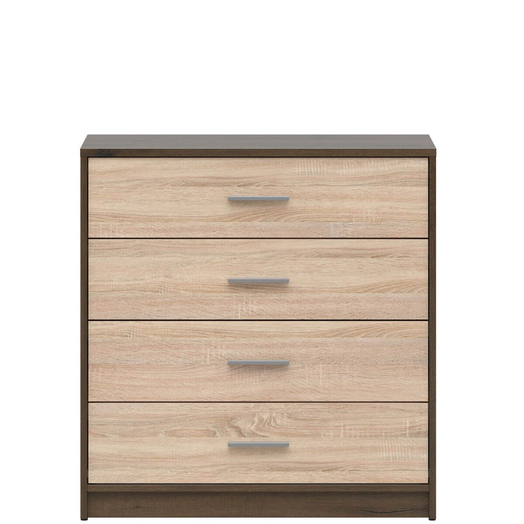 Фото комода NEPO PLUS BRW KOM4S дуб шляхетний / дуб сонома