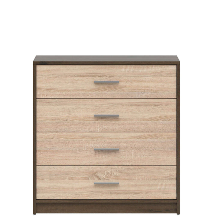 Фото комода NEPO PLUS BRW KOM4S дуб шляхетний / дуб сонома