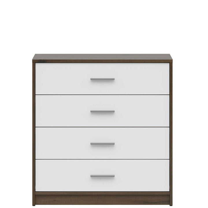 Фото комода NEPO PLUS BRW KOM4S дуб шляхетний / білий