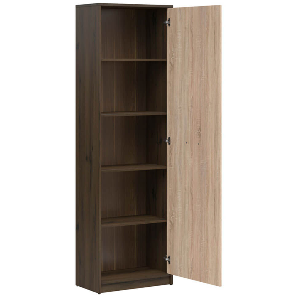 Фото наповнення шафи-пеналу NEPO PLUS BRW REG1D дуб шляхетний / дуб сонома з відкриванням вправо