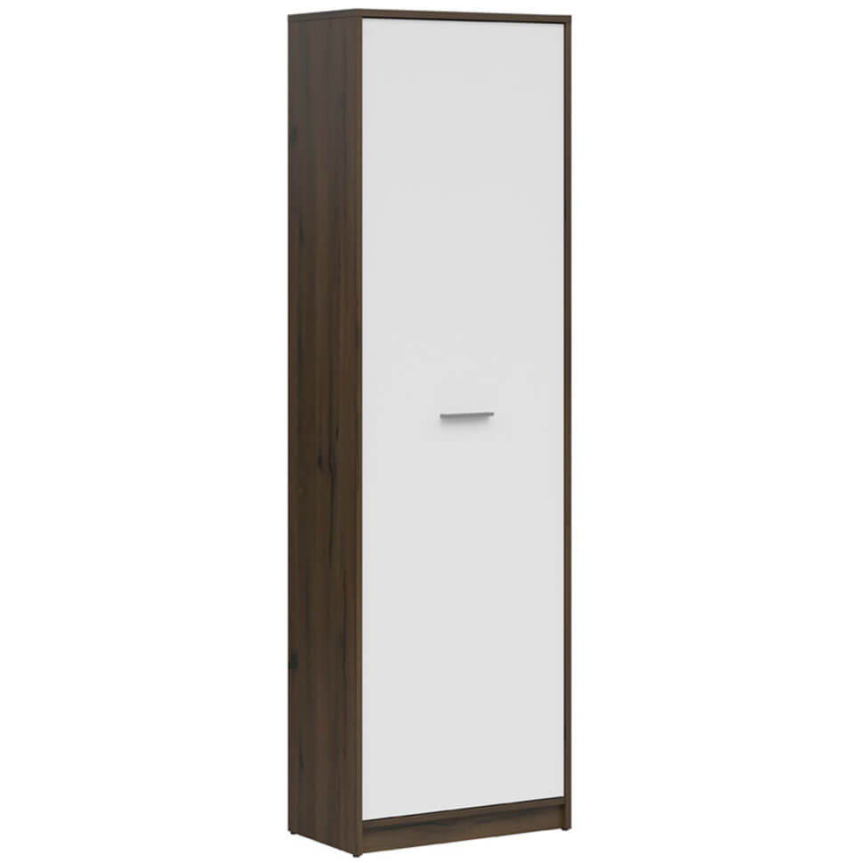 Фото вигляду збоку шафи-пеналу NEPO PLUS BRW REG1D дуб шляхетний / білий 