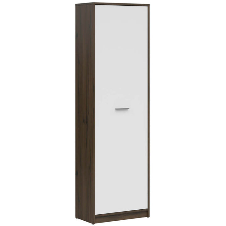 Фото вигляду збоку шафи-пеналу NEPO PLUS BRW REG1D дуб шляхетний / білий 