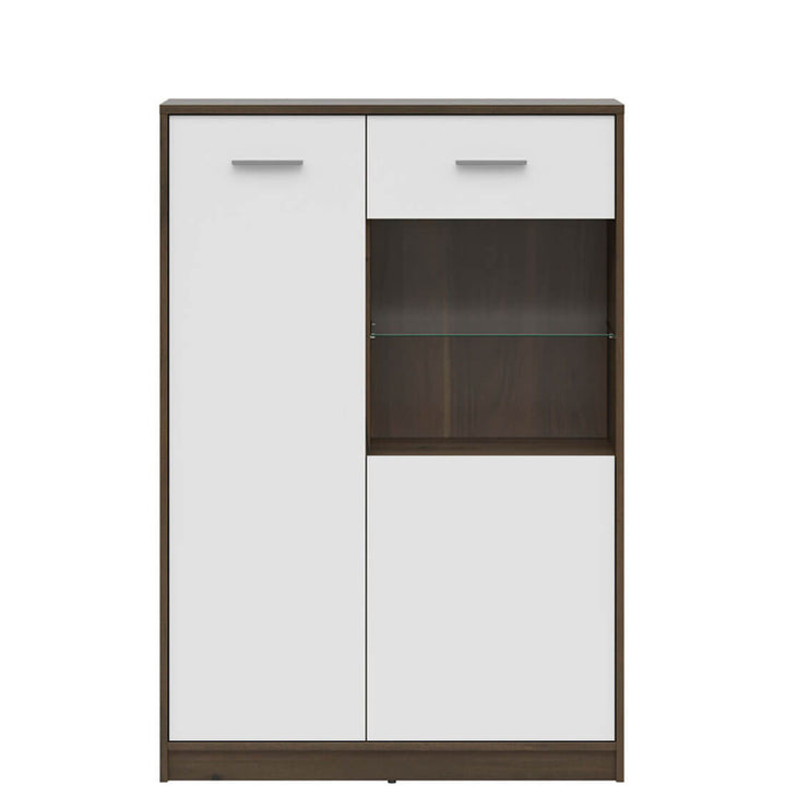 Фото вітрини NEPO PLUS BRW REG1D1W/90 дуб шляхетний / білий