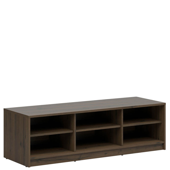 Фото вигляду збоку тумби під телевізор NEPO PLUS BRW RTV дуб шляхетний