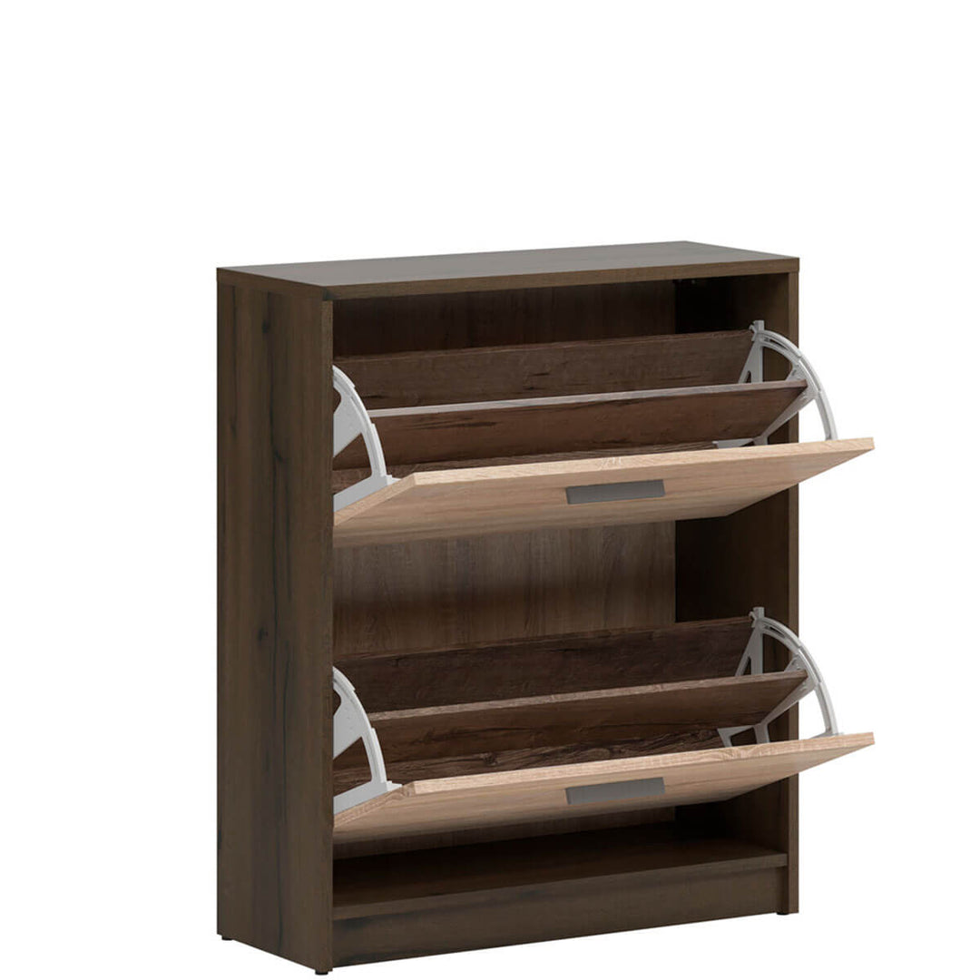 Фото наповнення тумби для взуття NEPO PLUS BRW SFB2K2 дуб шляхетний / дуб сонома