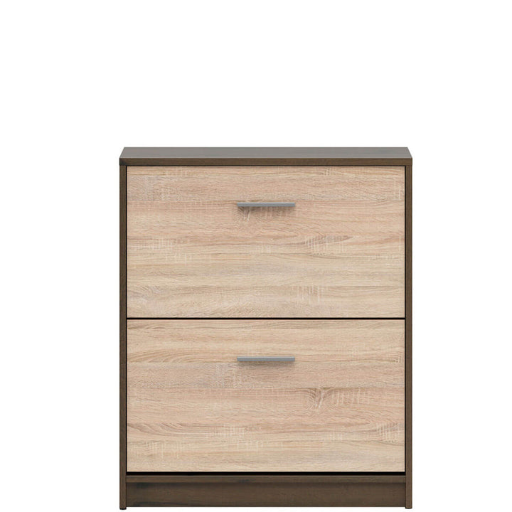 Фото тумби для взуття NEPO PLUS BRW SFB2K2 дуб шляхетний / дуб сонома