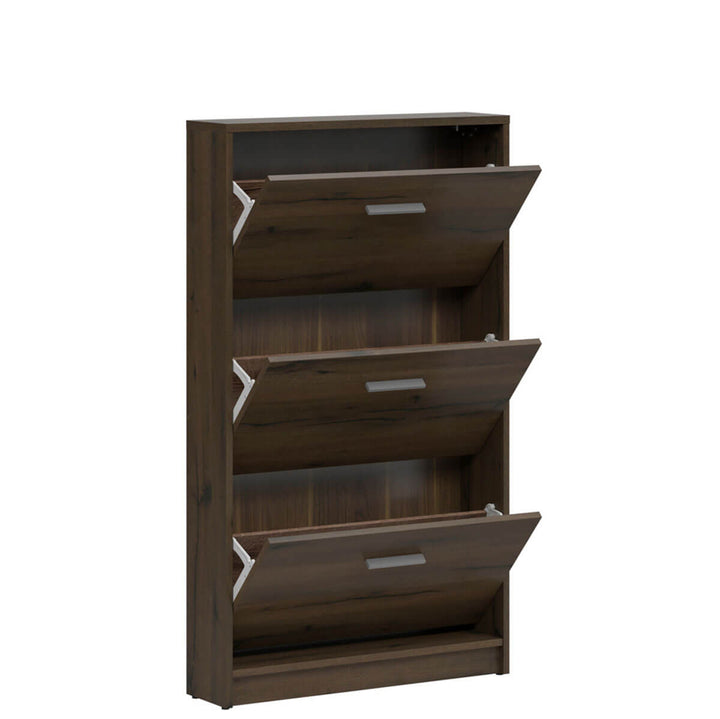 Фото наповнення тумби для взуття NEPO PLUS BRW SFB3K дуб шляхетний