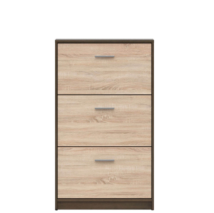 Фото тумби для взуття NEPO PLUS BRW SFB3K дуб шляхетний / дуб сонома